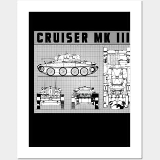 CRUISER WW2 TANK Posters and Art